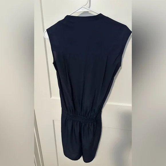 J. Crew Sleeveless Navy Blue V-Neck Romper - Picture 11 of 14